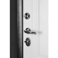 Металлическая дверь Guard Классика MG60 87х205 правая (черное серебро/белый ясень) - Превью изображения №4 — Интернет-магазин ПроЗаказ