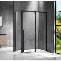 Душевой уголок Vincea Lugano VSR-1L1014CLB-1 (черный/прозрачное) - Превью изображения №1 — Интернет-магазин ПроЗаказ
