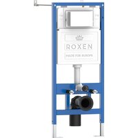 Унитаз подвесной Roxen Cube bidet в комплекте с инсталляцией StounFix Dual Fresh 6 в 1 966246 (кнопка: бежевый) - Превью изображения №3 — Интернет-магазин ПроЗаказ