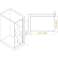 Душевая стенка RGW WA-002W 35100208-15 80 (белый/прозрачное стекло) - Превью изображения №2 — Интернет-магазин ПроЗаказ
