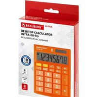Бухгалтерский калькулятор BRAUBERG Ultra-08-RG 250511 (оранжевый) - Превью изображения №9 — Интернет-магазин ПроЗаказ
