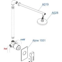 Душевая система  Wasserkraft A12528 - Превью изображения №4 — Интернет-магазин ПроЗаказ