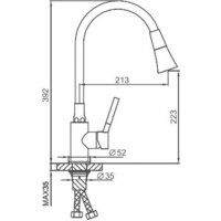 Смеситель FRAP F4044-6 - Превью изображения №2 — Интернет-магазин ПроЗаказ