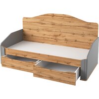 Кровать-тахта Involux Sale 90x200 с ящиками км0144 (серый шифер/дуб натюрель) - Превью изображения №3 — Интернет-магазин ПроЗаказ