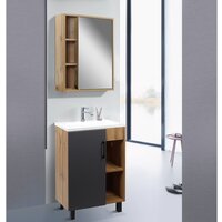  Doratiz Шкаф с зеркалом Doratiz Лофт 60 2712.114 (ватан) - Превью изображения №2 — Интернет-магазин ПроЗаказ