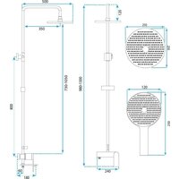 Душевая система  Rea Avalon REA-P8699 - Превью изображения №7 — Интернет-магазин ПроЗаказ