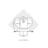 Кухонная мойка Polygran Riff 800 (космос) - Превью изображения №3 — Интернет-магазин ПроЗаказ