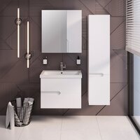  Runo Шкаф-пенал для ванной Стокгольм 35 правый (подвесной) - Превью изображения №4 — Интернет-магазин ПроЗаказ