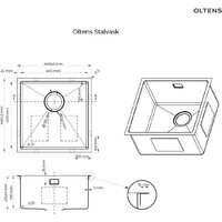 Кухонная мойка Oltens Stalvask 71100300 - Превью изображения №2 — Интернет-магазин ПроЗаказ