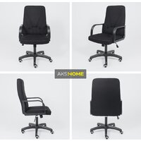 Офисное кресло AksHome Менеджер PL (Leto 70 черная ткань) - Превью изображения №2 — Интернет-магазин ПроЗаказ