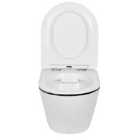 Унитаз подвесной Roxen Antares Black 530110-01B Rimless Soft Close - Превью изображения №8 — Интернет-магазин ПроЗаказ