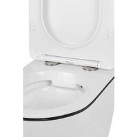 Унитаз подвесной Roxen Antares Black 530110-01B Rimless Soft Close - Превью изображения №10 — Интернет-магазин ПроЗаказ