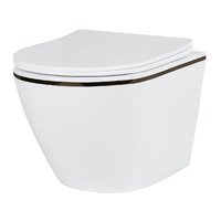 Унитаз подвесной Roxen Antares Black 530110-01B Rimless Soft Close - Превью изображения №4 — Интернет-магазин ПроЗаказ