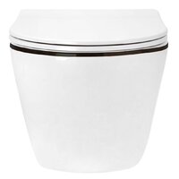 Унитаз подвесной Roxen Antares Black 530110-01B Rimless Soft Close - Превью изображения №5 — Интернет-магазин ПроЗаказ