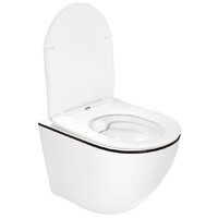 Унитаз подвесной Roxen Antares Black 530110-01B Rimless Soft Close - Превью изображения №9 — Интернет-магазин ПроЗаказ