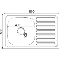 Кухонная мойка Mixline R 555233 (с сифоном) - Превью изображения №2 — Интернет-магазин ПроЗаказ