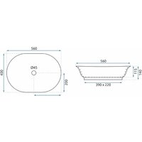 Умывальник Rea Roma (белый) - Превью изображения №6 — Интернет-магазин ПроЗаказ
