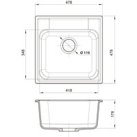 Кухонная мойка Reflexion Etude RF0353GR - Превью изображения №7 — Интернет-магазин ПроЗаказ