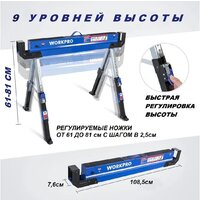 Козлы строительные Workpro WP289019 - Превью изображения №3 — Интернет-магазин ПроЗаказ