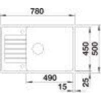 Кухонная мойка Blanco Zia XL 6 S Compact 523272 (кофе, клапан-автомат) - Превью изображения №2 — Интернет-магазин ПроЗаказ