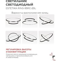 Люстра средней высоты In Home Estetika Ring-95RC-2BL 4690612062501 - Превью изображения №4 — Интернет-магазин ПроЗаказ