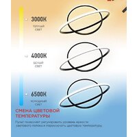 Люстра средней высоты In Home Estetika Ring-95RC-2BL 4690612062501 - Превью изображения №6 — Интернет-магазин ПроЗаказ