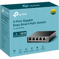Настраиваемый коммутатор TP-Link TL-SG105MPE - Превью изображения №3 — Интернет-магазин ПроЗаказ