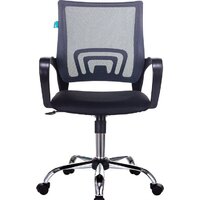 Офисное кресло Бюрократ CH-695NSL (темно-серый TW-04/черный TW-11/хром) - Превью изображения №2 — Интернет-магазин ПроЗаказ