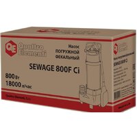 Фекальный насос Quattro Elementi Sewage 800F Ci - Превью изображения №8 — Интернет-магазин ПроЗаказ