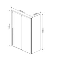 Душевой уголок Vincea Lugano VSR-1L1013CLB-1 (черный/прозрачное) - Превью изображения №5 — Интернет-магазин ПроЗаказ