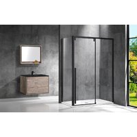 Душевой уголок Vincea Lugano VSR-1L1013CLB-1 (черный/прозрачное) - Превью изображения №2 — Интернет-магазин ПроЗаказ