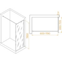 Душевая стенка RGW WA-002W 35100207-15 70 (белый/прозрачное стекло) - Превью изображения №2 — Интернет-магазин ПроЗаказ