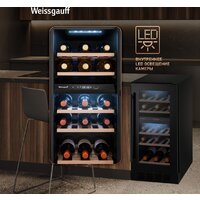 Винный шкаф Weissgauff WWCI-26 DB DualZone - Превью изображения №3 — Интернет-магазин ПроЗаказ