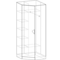 Угловое окончание Премиум Рокси угловой (белый/ирис) - Превью изображения №5 — Интернет-магазин ПроЗаказ