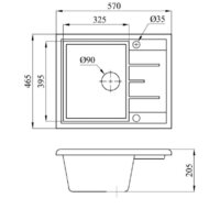 Кухонная мойка AV Engineering Platinum AV765495PBK (черный) - Превью изображения №5 — Интернет-магазин ПроЗаказ