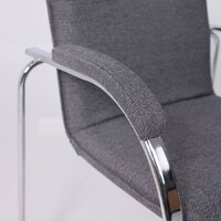 Офисный стул AksHome Samba AKS-1 (Leto 68 темно-серая ткань, мягкие подлокотники) - Превью изображения №8 — Интернет-магазин ПроЗаказ