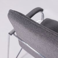 Офисный стул AksHome Samba AKS-1 (Leto 68 темно-серая ткань, мягкие подлокотники) - Превью изображения №12 — Интернет-магазин ПроЗаказ