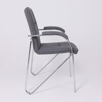 Офисный стул AksHome Samba AKS-1 (Leto 68 темно-серая ткань, мягкие подлокотники) - Превью изображения №6 — Интернет-магазин ПроЗаказ