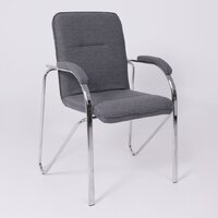 Офисный стул AksHome Samba AKS-1 (Leto 68 темно-серая ткань, мягкие подлокотники) - Превью изображения №5 — Интернет-магазин ПроЗаказ