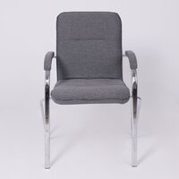 Офисный стул AksHome Samba AKS-1 (Leto 68 темно-серая ткань, мягкие подлокотники) - Превью изображения №4 — Интернет-магазин ПроЗаказ