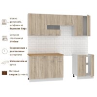 Готовая кухня Mio Tesoro Экстра-лайт 2.2 (дуб сонома/дуб бунратти) - Превью изображения №4 — Интернет-магазин ПроЗаказ