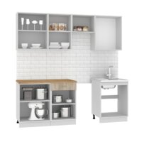 Готовая кухня Mio Tesoro Экстра-лайт 2.2 (дуб сонома/дуб бунратти) - Превью изображения №3 — Интернет-магазин ПроЗаказ