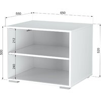 Шкаф распашной Аквилон Санти №22.1 (белое сияние) - Превью изображения №3 — Интернет-магазин ПроЗаказ