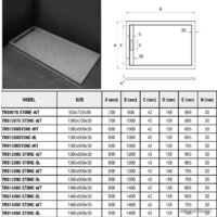 Душевой поддон WeltWasser TRS 10090 Stone-WT 100x90 - Превью изображения №2 — Интернет-магазин ПроЗаказ