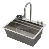 Кухонная мойка Roxen Stage Plus 560250-60 многофункциональная 8 в 1 (60*48/сатин) - Превью изображения №4 — Интернет-магазин ПроЗаказ