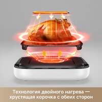 Аэрогриль (аэрофритюрница) Trouver Air Fryer FD10s Pro 6L (белый) - Превью изображения №9 — Интернет-магазин ПроЗаказ