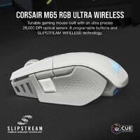 Игровая мышь Corsair M65 RGB Ultra Wireless (белый) - Превью изображения №2 — Интернет-магазин ПроЗаказ