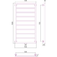 Полотенцесушитель Сунержа Канцлер 1000x500 00-0254-1050 - Превью изображения №3 — Интернет-магазин ПроЗаказ