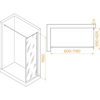 Душевая стенка RGW WA-002W 35100206-15 60 (белый/прозрачное стекло) - Превью изображения №2 — Интернет-магазин ПроЗаказ