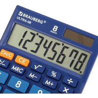Бухгалтерский калькулятор BRAUBERG Ultra-08-BU 250508 (синий) - Превью изображения №7 — Интернет-магазин ПроЗаказ